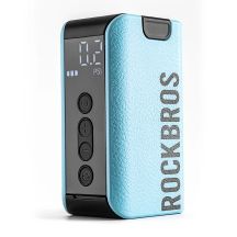 Rockbros 42520006001 Elektrischer Pumpenkompressor mit Digitalanzeige für Bälle/Ballons, Blau