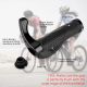 14. Rockbros BT1007B Fahrradhalter-Set mit Hupen – Schwarz