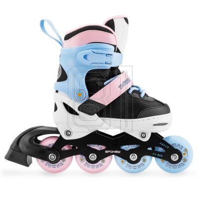 11. Spokey Joy Jr Rollschuhe SPK-942278 Größe 27-30 GN/BL