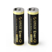 Orico Ener-G EG5C Lithium-Batterie 1,5 V 2100 mWh AA USB-C wiederaufladbare Batterie 2 Stück.