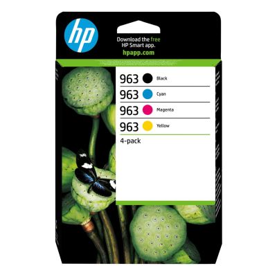 HP 4er-Pack Original 963 Tintenpatronen Schwarz/Cyan/Magenta/Gelb