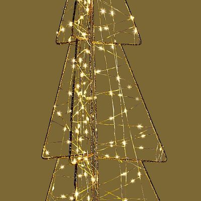 3. Dekorationsbaum 150 LED Champagner 60 cm LUCA