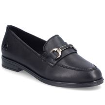 Schwarze Damen-Ledermokassins von Rieker, Modell 46262-01