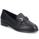 Schwarze Damen-Ledermokassins von Rieker, Modell 46262-01
