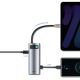 15. Baseus Metal Gleam Series multifunktionaler USB HUB 7in1 Typ C HDMI TF PD Kartenleser grau (WKWG020113)