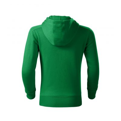4. Trendy Zipper Sweatshirt für Kinder (Grasgrün)