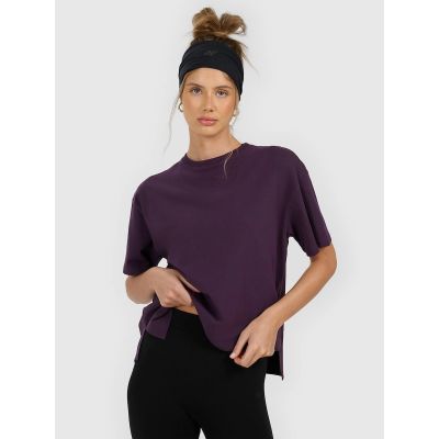 Damen-T-Shirt, locker geschnitten, einfarbig, Größe 4F 4FRAW25TTSHF3624-50S