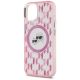 6. Karl Lagerfeld IML Monogram Karl & Choupette Head MagSafe-Hülle für iPhone 15 – Rosa