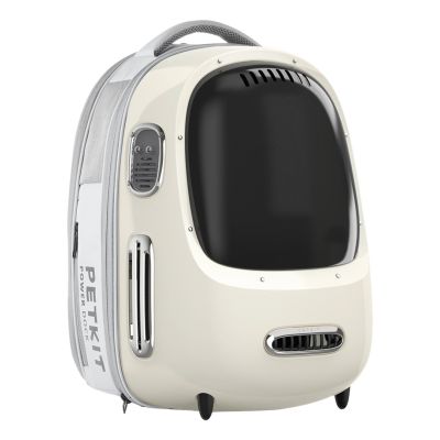 6. PETKIT Breezy 2.0 Haustier-Reiserucksack (Creme)