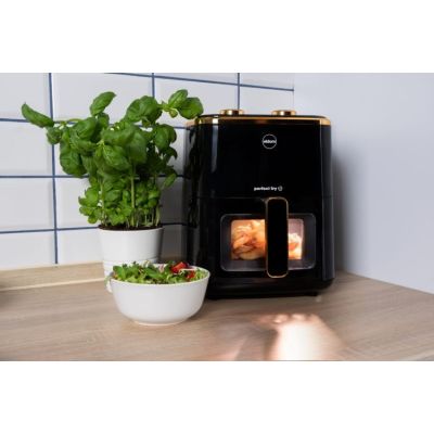 10. ELDOM FETTFREIE FRITTEUSE FR500 5,5 L 1200W GLASBEHÄLTER, GRILLEN, SILIKONPLATTE, 8 PROGRAMME, TEMPERATURREGELUNG.
