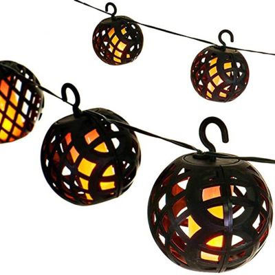 57. Solarlampen-Feuerbälle 7 cm 5 Stück