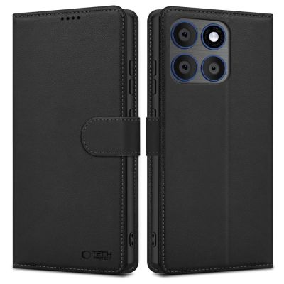 Tech-Protect Brieftaschenhülle für Motorola Edge 70 5G – Schwarz