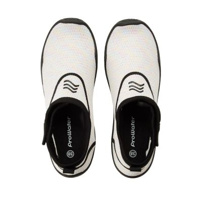 5. ProWater Damen-Wasserschuhe, schnelltrocknend, rutschfest, weiß