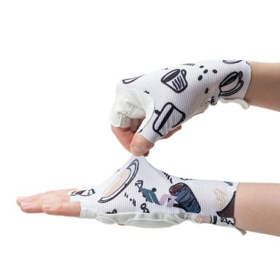 2. Rockbros S389 Damen-Radhandschuhe, kurz, stoßdämpfend, Größe L – Weiß