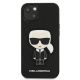 3. Karl Lagerfeld Saffiano Ikonik Karl's Patch Case für iPhone 13 mini - Schwarz