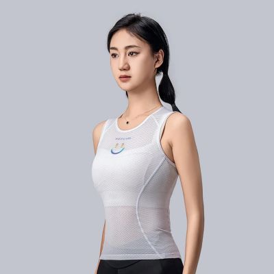 4. Rockbros YDBX001 Damen Schnelltrocknendes Ärmelloses Radtrikot XL / XXL - Weiß