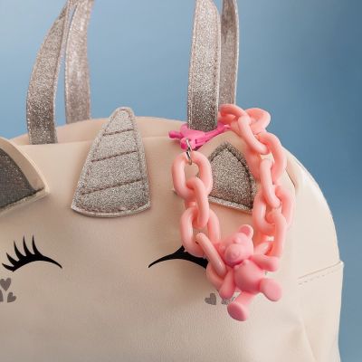 7. Farbige Kette (Seil) bunte Kette Anhänger für Handy, Geldbörse, Rucksack gelb
