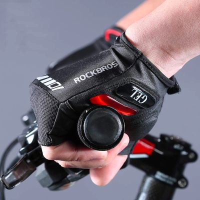 5. Rockbros S143-BK XXL Fahrradhandschuhe mit Gel-Einsätzen – Schwarz
