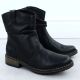 13. Gefaltete schwarze Damen-Lederstiefeletten Rieker Z6883-00