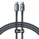 Baseus CAJY000601 USB-C – USB-C PD-Kabel 100 W 5 A 480 Mbit/s 1,2 m – Schwarz