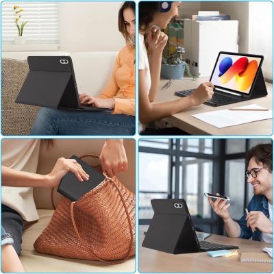 7. Tech-Protect SC Stifthülle für Xiaomi Poco Pad M1 / ​​Redmi Pad 2 Pro 12.1 - Schwarz
