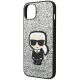 6. Karl Lagerfeld KLHCP14MGFKPG iPhone 14 Plus 6.7" Hardcase silber / silber Glitter Flakes Ikonik