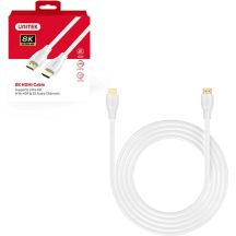UNITEK HDMI 2.1 Kabel 8K HDR Weiß 5 m