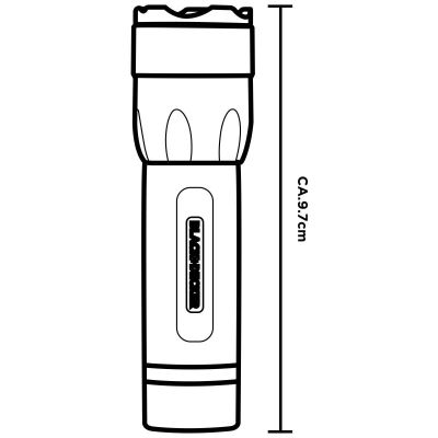 3. Taktische Aluminium-Taschenlampe 1 W, 60 Lumen, BLACK+DECKER