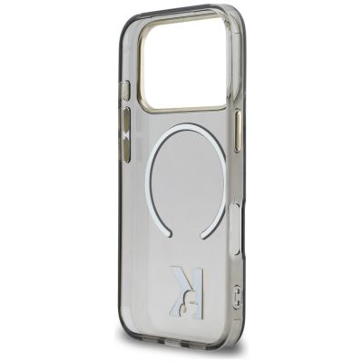 7. Karl Lagerfeld IML K Head Logo MagSafe Hülle für iPhone 17 Pro - Schwarz
