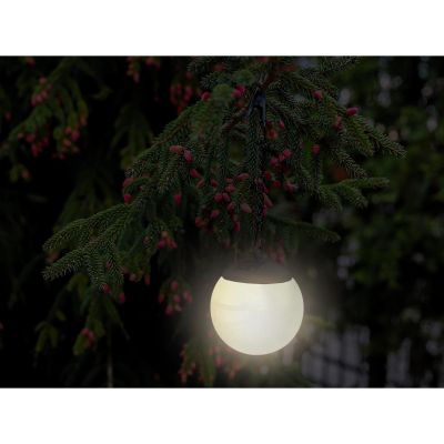 35. Solarlampe, Kugelhalterung aus Kunststoff mit Clip, 10 x 30 cm