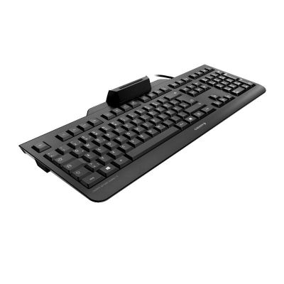 2. CHERRY SECURE BOARD 1.0 Tastatur mit NFC, Smartcard-Leser (CCID), USB, UK-Tastatur, Tastenschalter: CHERRY LPK