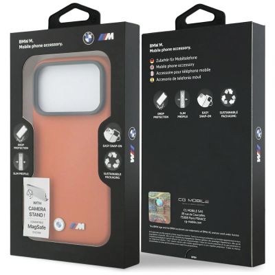 8. BMW M Metal Logo MagSafe Hülle für iPhone 17 Pro Max – Orange