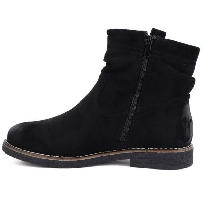 3. Schwarze Wildleder-Ankle-Boots für Damen, Jezzi ASA296-4