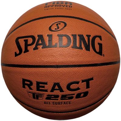 3. Spalding React TF-250 Logo Fiba Basketball 76967Z