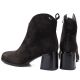 5. Damen-Ankle-Boots aus Leder mit hohem Absatz, Schokoladenbraun, Vinceza 91178