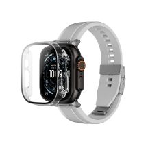 AmazingThing Radix Displayschutzfolie aus Glas mit Hülle für Apple Watch Ultra 3 49 mm – Transparent