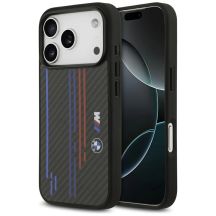 BMW M Kevlar Lines & Logo MagSafe Case für iPhone 17 Pro – Schwarz