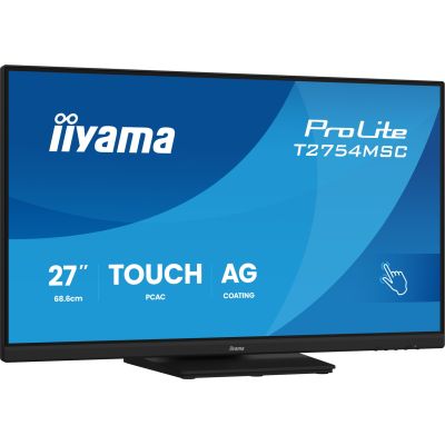 2. iiyama ProLite T2754MSC-B2AG Computermonitor 68,6 cm (27") 1920 x 1080 px Full HD LED-Touchscreen Mehrbenutzerfähig Schwarz