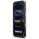 5. Guess IML Glitters Script Strap MagSafe Hülle für iPhone 17 Pro - Schwarz