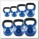 3. HMS KNV08 BLUE vinylbeschichtete Kettlebell aus Gusseisen 
