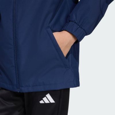 9. adidas Entrada 26 Allwetter-Kinderjacke, marineblau, JZ9103, Größe 116 cm