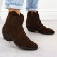 11. Braune Damen-Leder-Cowboystiefel Big Star SS274463