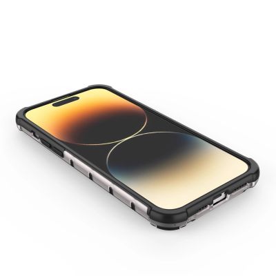 9. Wabenhülle für iPhone 14 Pro gepanzerte Hybridhülle blau