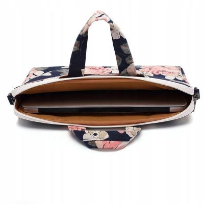 7. Canvaslife Aktentasche für einen 15-16-Zoll-Laptop – Marineblau und Rosa