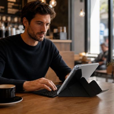 9. AmazingThing Minimal Case Keylite Combo Tastaturhülle für iPad Air 13" M3/M4 (2025/2026) - Schwarz