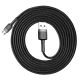 3. Baseus Cafule Kabel CAMKLF-CG1 USB-A / Micro USB 1,5A 2 m - schwarz-grau