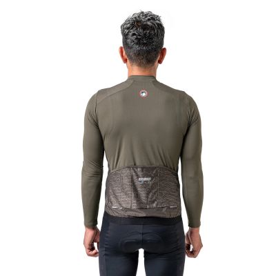 6. Rockbros 15220003002 ROAD TO SKY Herren-Radtrikot mit langen Ärmeln, Größe S – Grün