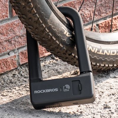 10. Rockbros RBNS1 SMART Fahrradschloss mit NFC-Lesegerät – Schwarz