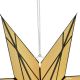 4. PAPIERDEKORATION STERN 50 CM 7 ARME CREME