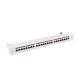 11. LANBERG Patchpanel, 24 Ports, 1 HE, 19" CAT.7 FTP, Grau, PPS7-1024-S